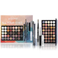 Pure Vie All-in-One Holiday Gift Makeup Set Cosmetic Essential Starter Bundle Include Eyeshadow Palette Lipstick Concealer Blush Mascara Foundation Face Powder - Makeup Kit for Women Full Kit