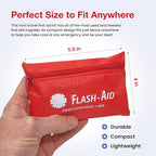 Mini First Aid Kits – 12-Pack Bulk Travel Emergency Kits in Reusable Pouches – Compact First Aid Supplies for Events, Corporate Gifts, Giveaways, Workplaces, Outdoor Use, School & Car Safety
