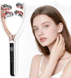Doge&Vollar Facial Massager Face and Neck | Shaper & Slimmer for Women | Korean Skin Care | Lymphatic Contour Face Brush Face Roller Lymphatic Drainage | Rechargeable for Home & Travel Use