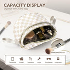 Cross Body Bag for Women Bum Bag Checkered Belt Bags Fanny Packs for Girls Travel Purse Fashion Waist Packs Crossbody Nylon Purse Trendy Shoulder Bags for Womens