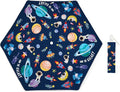 Kids Folding Umbrella Auto Open/Close Umbrellas for Rain Round Corner Safe Design UV Resistant Automatic Children Travel Umbrellas Reinforced Canopy 360° Reflective Strip Lightweight for Girls & Boys