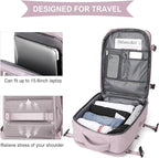 WONHOX Large Travel Backpack Carry on Flight Approved Laptop Work Business Backpack for Women Men Mochila de Viaje