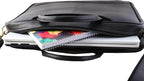 Mysa LIFESTYLE Vegan Leather Messenger Crossbody Shoulder Briefcase Bag for Office Work Fit 14.5" Computer Laptop Men Women