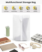 Vorspack Shoe Bags for Travel - 2 Pack Extra Large Transparent Shoe Organizer with Handle Dustproof Shoe Bag Reusable Shoe Storage Bags for Men & Women
