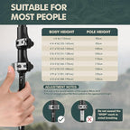 GPTCAMP Walking Sticks,Trekking Poles Collapsible Hiking Poles,Lightweight Folding Travel Walking Pole for Men Women,2pc Adjustable Hiking Stick with EVA Foam Grips for Backpacking