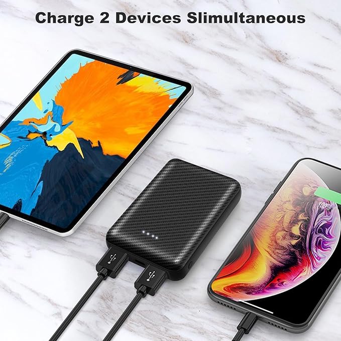FERNIDA 10000mAh Power Bank Portable Charger USB 5V 3A Battery Pack for Heated Vest & Heated Pants & Smartphone & Heating Pad