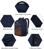 MATEIN Travel Backpack for Men with Anti Theft Pocket, TSA Friendly Carry On 17.3 Inch Laptop Backpack with Luggage Strap, Water Resistant Flight Approved Work Business College Daypack Bag for Men