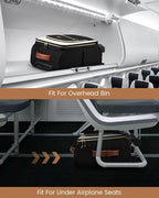 LOVEVOOK Underseat Carry On Luggage With Wheels, 16 Inch Softside Underseat Luggage Spinner, 18x14x8 inches Travel Bag With TSA Lock, Water-Resistant Lightwhight Personal Item for Travel