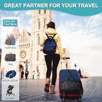 2Pack Luggage Straps for Suitcases, Travel Connector for Carry On Bag, Add Bag to Connect Two Suitcases, Adjustable Belt Attachment Accessories for Connect Your 3 Luggages, Rose