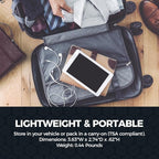 Halo RapidPack 10K DLX Power Bank | USB & USB-C Fast Charging for Multiple Devices, Smart Phones & Tablets, Synthetic Leather Wrapped, Portable Battery Charger, TSA Air Travel Approved — Gold