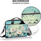 Laptop Shoulder Bag for Women Men, Waterproof Computer Case Messenger Bag Briefcase for Business Office Travel