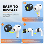 [5 Pairs] for AirPods Pro 3 Ear Tips Cover [Fit in Case], Soft Silicone AirPod Pro 3 Ear Cover Anti Slip Air Pod pro 3 Accessories Compatible with AirPods Pro 3rd Generation Earbuds 2025 (Black)