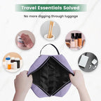 Carbrea Toiletry Bag for Women - Makeup bag Small Pouch for Toiletries, Cosmetics, Accessories, Gifts, Travel Organizer - Purple