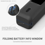 Silicone Case for Anker Laptop Power Bank (25,000mAh 165W) 1/4" Nut Hole,SD/SIM Card Storage, Display Protection&Dustproof, Travel Protective Cover Compatible with Anker Power Bank 165W/ A1695 (Black) | 25,000mAh, 165W, 1/4" Nut Hole, SD/SIM Card Stora...