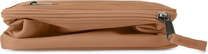 PackIt(R) Freezable Classic Lunch Box, Almond, Built with EcoFreeze(R) Technology, Collapsible, Reusable, Zip Closure With Zip Front Pocket and Buckle Handle, Designed for Fresh Lunch On the Go