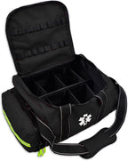 Lightning X Products Lightning X Pre-Stocked EMS/EMT Trauma Kit w/Large First Responder Bag & 256 Aid Medical Supplies - Black