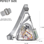 LATMAP 7L Sling Bag For Women Men Backpack Fanny Pack Crossbody Chest Travel Shoulder Belt Bags Purse Handbag PU Leather