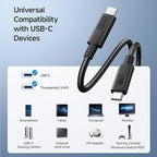 Cable Matters [USB-IF Certified] 20 Gbps USB C Cable / USB4 Cable - 6ft, Supports Up to [4K@120Hz Video, 100W Charging, 20Gbps Data Transfer], Black