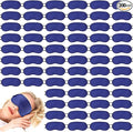 Tarpop 200 Pcs Eye Mask Sleeping Blindfold Eye Cover with Adjustable Strap for Games Party Team Building Travel Individually Wrapped Sleep Mask for Women Men (Blue)