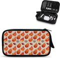 Basketball Travel Cord Organizer Cases Electronics Organizers Travel Case Large Tech Pouch Storage Bag Travel Bag Cable Organizer fits Phone Earphone Charger SD Card