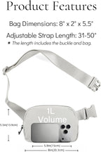 YOSHUYUKI Fanny Pack Crossbody Bag Trendy Waterproof Small Sling Cross Body Purse for Women Men Fashion Waist Packs Mini Belt Pouch Chest Bum Hip Bag Lulu Dupes for Travel Vacation Running Ash