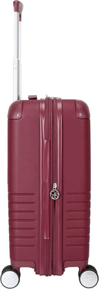 Jessica Simpson Countryside 21" Expandable 8-Wheel Spinner Carry On Luggage Suitcase, Burnt Russet