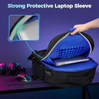 MATEIN 17.3 Inch Gaming Laptop Backpack for Men, TSA Friendly Travel Laptop Backpack with Organizer Pouch, Rain Cover, Padded Laptop Protection, Anti Theft Pocket, Carry On Gaming Bag
