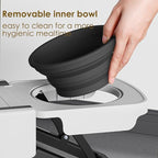 Portable Elevated Dog Bowl with 2 Collapsible Silicone Bowls, Portable Raised Feeder for Travel & Camping – Lightweight, Fold-Flat Feeding Station for Small, Medium & Large Dogs