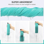 Rainleaf Microfiber Towel Perfect Travel & Gym & Camping Towel. Quick Dry - Super Absorbent - Ultra Compact - Lightweight. Suitable for Trip, Beach, Shower, Backpacking, Pool