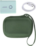 Khanka Hard Case Replacement for Anker 45W Wall Charger 5,000mAh 20W Portable Charger, 521 Power Bank (PowerCore Fusion), Case Only (Green)