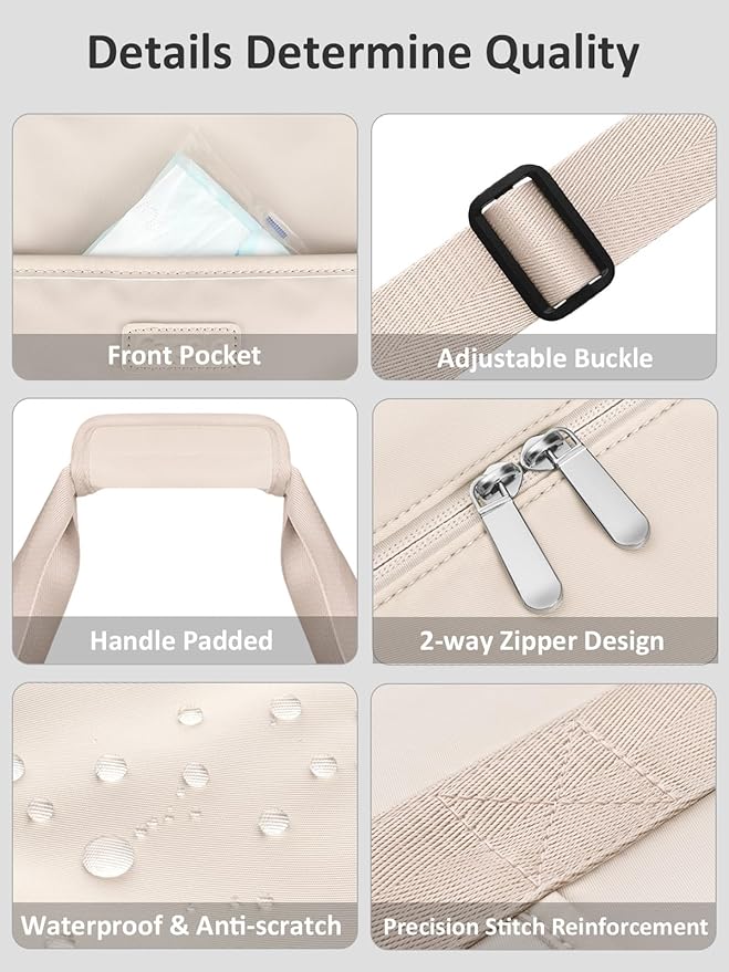 Expandable Travel Duffle Bags Weekender Overnight Bags for Women Men Hospital Bag for Women Labor Delivery with Toiletry Bag Waterproof