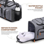 Gym Bag for Men and Women with Shoe & Laptop Compartment, 3-in-1 Sports Travel Duffel Bag Anti-Theft Weekender Carry-on Backpack for Airplane & Workout, Overnight Travel Bag, 35L, Dark Grey, Medium