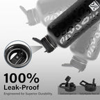 DYSANKY Insulated Water Bottle | Thickened Stainless Steel for Gym and Hiking with Straw, Carrier Bag, Handle Strap | BPA-Free 87 oz