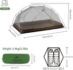 Naturehike Mongar Backpacking Tent, 3 Season Ultralight Lightweight Double Layer Free Standing Tents for Camping Hiking Cycling