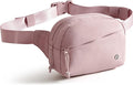 Smasrob Fanny Pack for Women, Crossbody Sling Bag Waist Bag with Multiple Pockets and Adjustable Strap, Pink