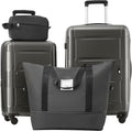 2 Piece Luggage Sets with Bags, Lightweight Expanable Carry on Luggage Sets, Hardshell ABS Spinner Wheels Suitcase with TSA Lock,for Women Men, 20 IN & 24 IN, Dark Grey