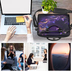 Laptop Shoulder Bag for Women Men, Waterproof Computer Case Messenger Bag Briefcase for Business Office Travel