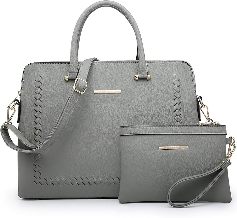 Dasein Laptop Bag for Women 14 Inch Computer Shoulder Bag Large Capacity Messenger Bag Business Office Professional Work Tote