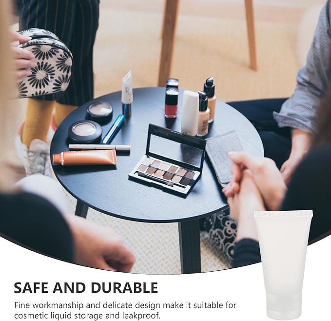 12pcs 30ml Refillable Squeeze Tube Bottles Matte Flip Cap Travel Dispenser Containers for Cosmetics and Lotion Toiletries