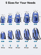 HEETA Dry Bag Waterproof for Women Men, 5L/10L/20L/30L/40L Roll Top Lightweight Dry Storage Bag Backpack with Phone Case for Travel Swimming Boating Kayaking Paddle Board Camping Beach Accessories