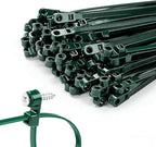 200 PCS 12 inch Green Zip Ties with Screw Hole 70lbs Mountable head Cable Ties Straps Multipurpose Heavy Duty Nylon Cable Zip Ties with Screw Mounting Hole