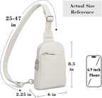 INICAT RFID Blocking Sling Bag, Anti Theft Crossbody Bag for Women, Travel Fanny Pack Style Purse, Vegan Leather