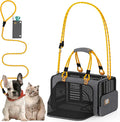 PAWZIDEA Expandable Pet Carrier Airline Approved, 18"×11"×11" Small Dog Carriers, Collapsible Top-Load Cat Carrier for 2 Cats Under Seat, Soft-Sided Puppy & Animal Travel Bag, ID Card, Up to 15lbs