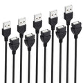 Smays Short USB Extension Cord 5-Pack, 1.6 ft USB 2.0 Male to Female Extender Cable Bulk