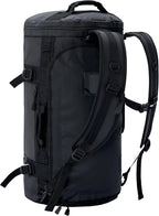 MIER Large Duffel Backpack Sports Gym Bag with Shoe Compartment, Heavy Duty and Water Resistant, Black, 45L