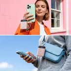 Portable Charger,5000mAh PD 20W Super Fast Charging Power Bank with Built-in Cables,Travel Keychain Battery Pack for Apple Watch Ultra/11/10/9/8/7/6/SE,iPhone 17/16/15/14/13/12 (Pink)