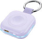 Portable Travel Charger for Apple Watch Series 8,Wireless iWatch Charger 1200mAh Power Bank with Charging Cable, Purse Keychain Smart Chargers for Apple Watch Series 11/10/9/8/7/6/SE/5/4/3/2/1/UItra