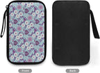 White Flowers Travel Cord Organizer Case Cord Organizer Travel Large Storage Bag holds Phone Power Bank SD Card Tech Accessory Electronic Accessories Carry Case