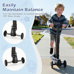Scooter Luggage for Kids Scooter Suitcase for Ages 4-12, 4 in 1 Kids Luggage Boarding Suitcase Detachable & Foldable Scooter Travel Trolley Ride On Luggage-Black