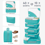 10 Set Packing Cubes for Travel, Gifts for Women Mom,Anti-Tearing Suitcase Organizer,OlarHike Vacation Essentials & Accessories for Cruise Ship